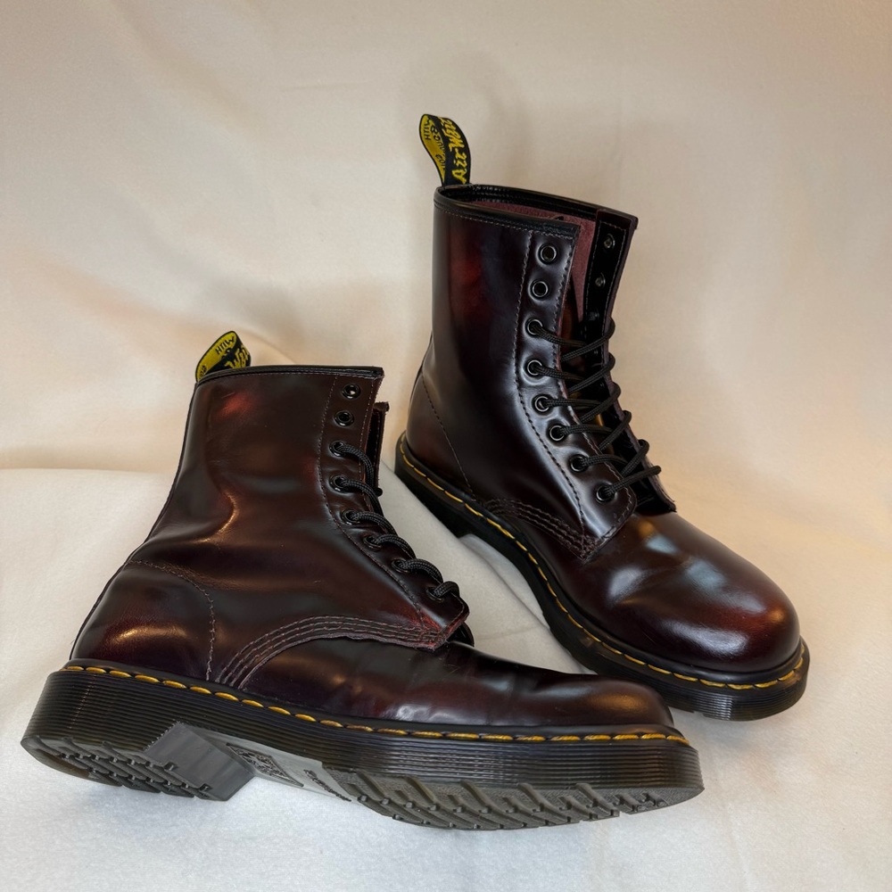 Dr. Martens Cherry Red Arcadia 1460 Boots - Picture 11 of 15